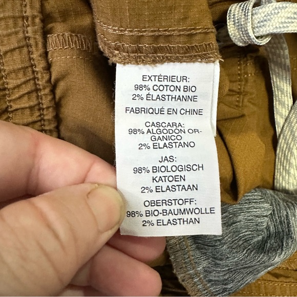 Vuori DurraTerra Ripstop Fabric Drawstring Pants In Caramel Brown VW450 Size S - Picture 12 of 14
